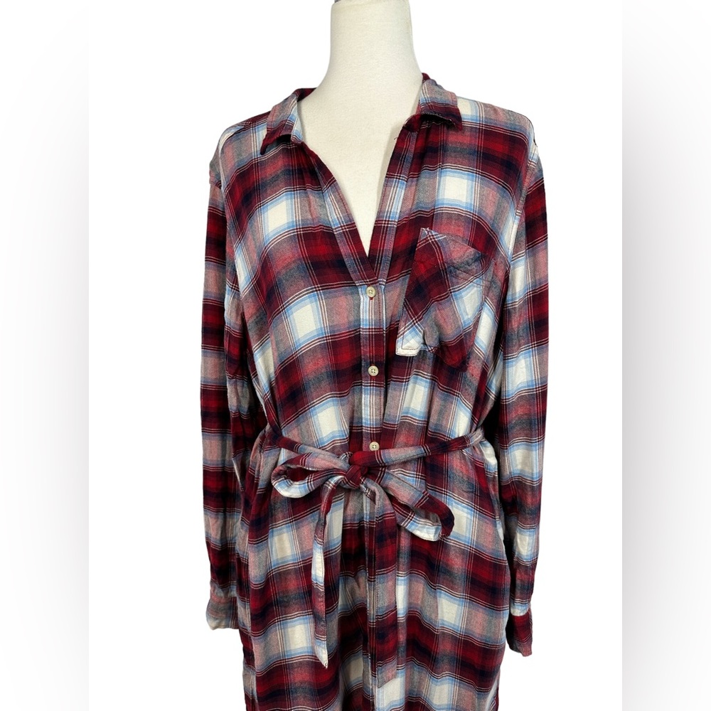 Gap + Pendleton Soft Plaid Button Down Shirtdress - image 5